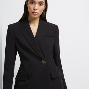 NWT RIVER ISLAND Wrap Over Tailored Blazer